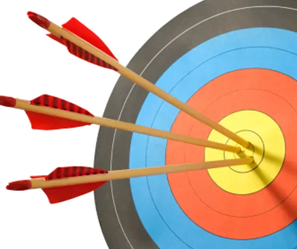 Target with arrows